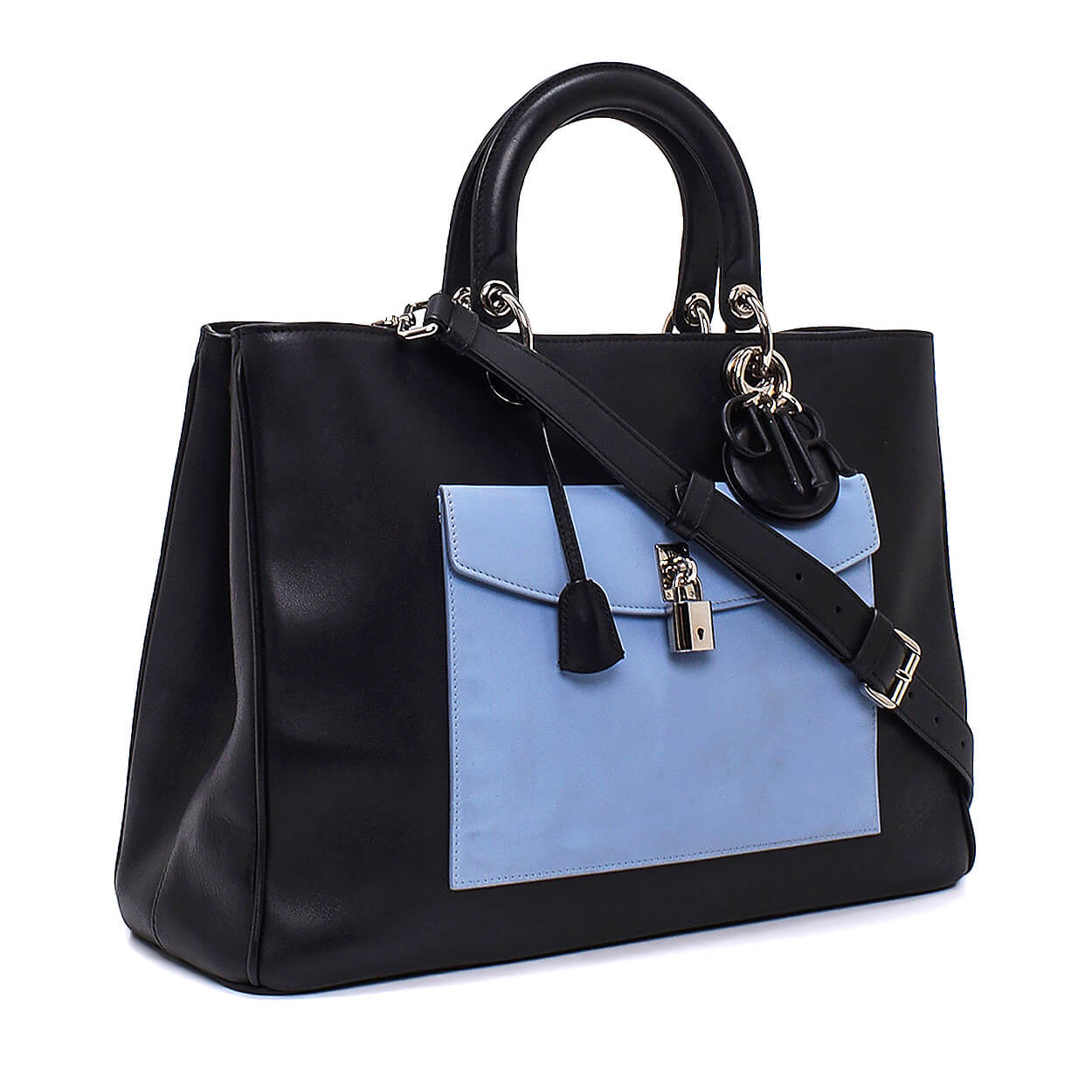 Christian Dior - Black Leather Diorissimo Medium Bag